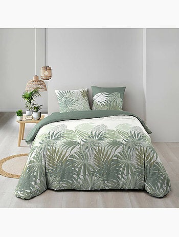 Housse de couette 240 x 220 cm + 2 taies – Coton 57 fils – NYMEA
