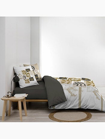 Housse de couette 240 x 220 cm + 2 taies – Coton 57 fils – UTOPIA
