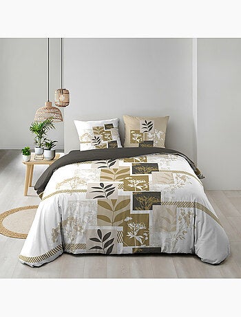 Housse de couette 240 x 220 cm + 2 taies – Coton 57 fils – UTOPIA