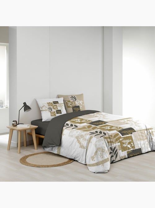 Housse de couette 240 x 220 cm + 2 taies – Coton 57 fils – UTOPIA - Kiabi