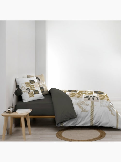 Housse de couette 240 x 220 cm + 2 taies – Coton 57 fils – UTOPIA - Kiabi