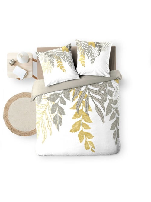 Housse de couette 240 x 220 cm coton 42 fils + 2 taies Orlana - Kiabi Housse de couette 240 x 220 cm coton 42 fils + 2 taies Orlana - Kiabi