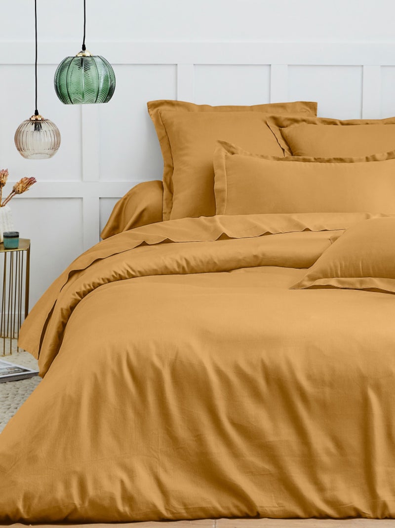 Housse de couette 240 x 220 cm "Prémium" pour lit 2 places Jaune - Kiabi