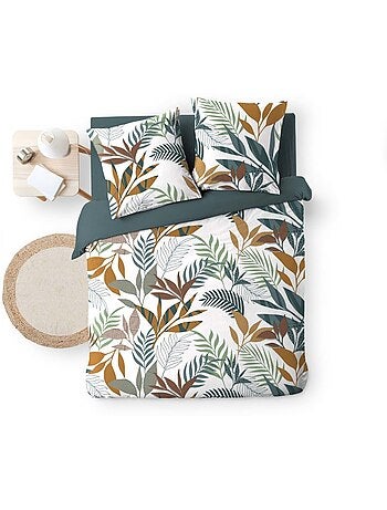 Housse de couette 240x220 + 2 taies 100% coton 57fils assana