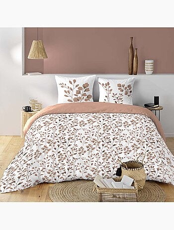 Housse de couette 240x220 + 2 taies 100% coton 57fils