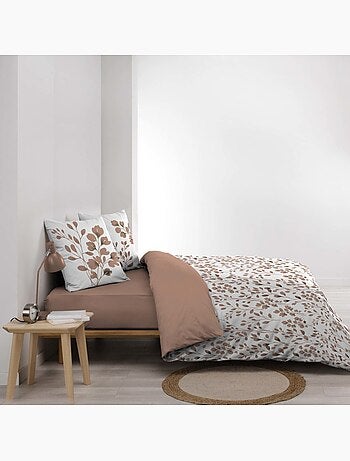 Housse de couette 240x220 + 2 taies 100% coton 57fils
