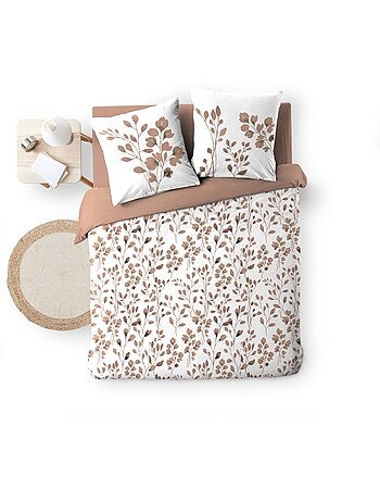 Housse de couette 240x220 + 2 taies 100% coton 57fils