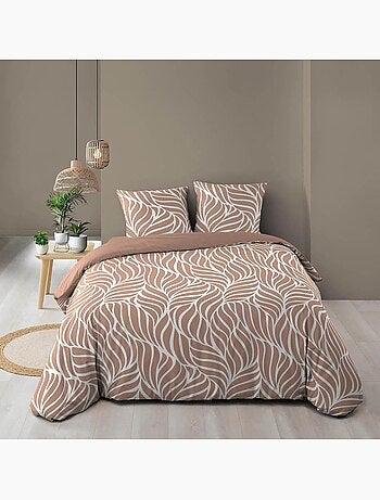 Housse de couette 240x220 + 2 taies 100% coton 57fils