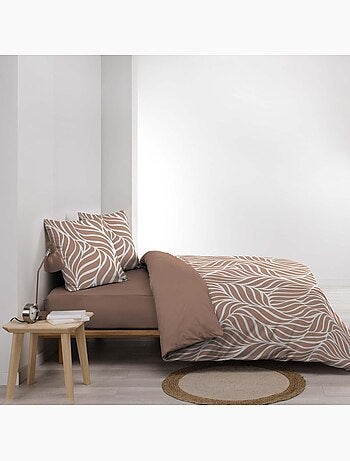 Housse de couette 240x220 + 2 taies 100% coton 57fils