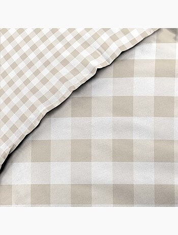 Housse de couette 240x220 + 2 taies 100% coton 57fils