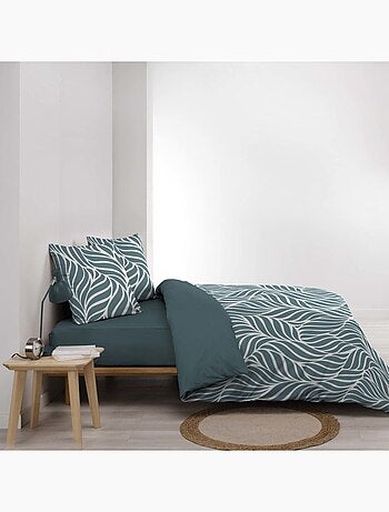 Housse de couette 240x220 + 2 taies 100% coton 57fils