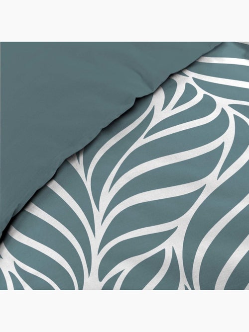 Housse de couette 240x220 + 2 taies 100% coton 57fils - Kiabi