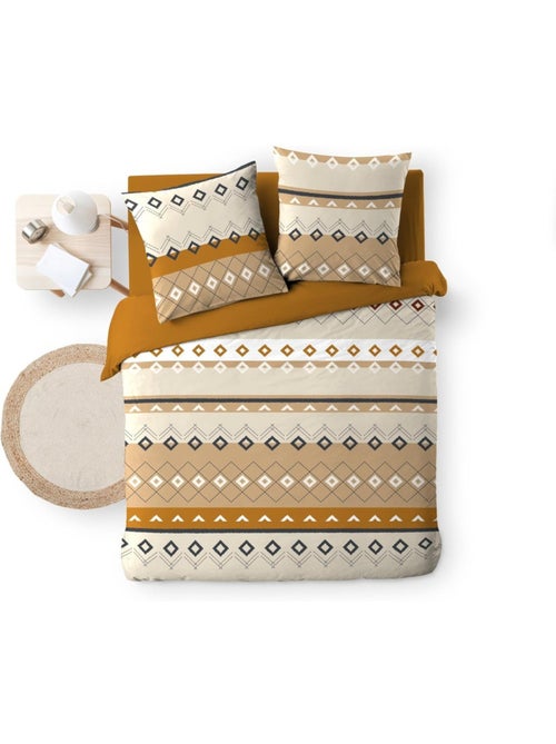 Housse de couette 240x220 + 2 taies 100% coton - Kiabi Housse de couette 240x220 + 2 taies 100% coton - Kiabi