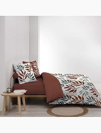 Housse de couette 240x220 + 2 taies 100% coton makao