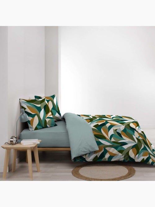 Housse de couette 240x220 + 2 taies 100% coton - Kiabi Housse de couette 240x220 + 2 taies 100% coton - Kiabi