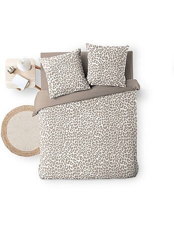Housse de couette 240x220 + 2 taies 100% coton wild