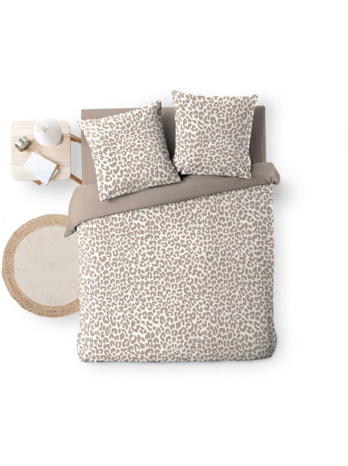 Housse de couette 240x220 + 2 taies 100% coton wild - Kiabi