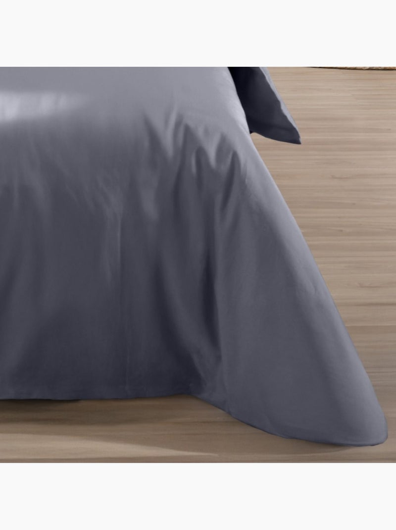 Housse de couette 240x220 + 2 taies 100% microfibre Gris - Kiabi