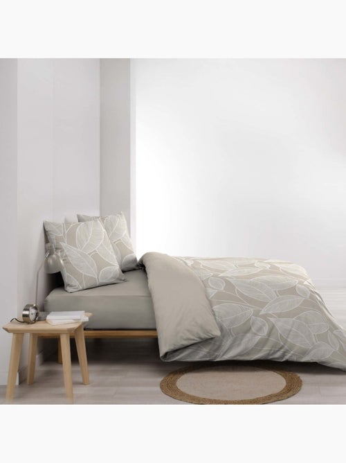 Housse de couette 240x220 + 2 taies AMANDA 100% coton 57fils - Kiabi Housse de couette 240x220 + 2 taies AMANDA 100% coton 57fils - Kiabi