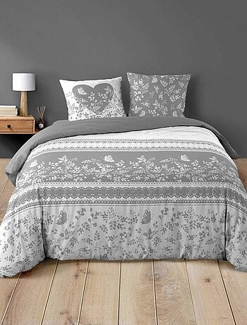 Housse de couette 240x220 + 2 taies ANNIE 100% coton