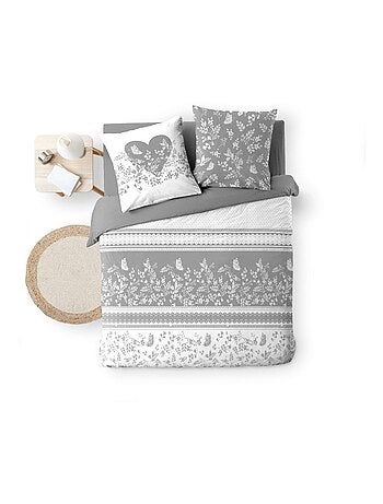 Housse de couette 240x220 + 2 taies ANNIE 100% coton