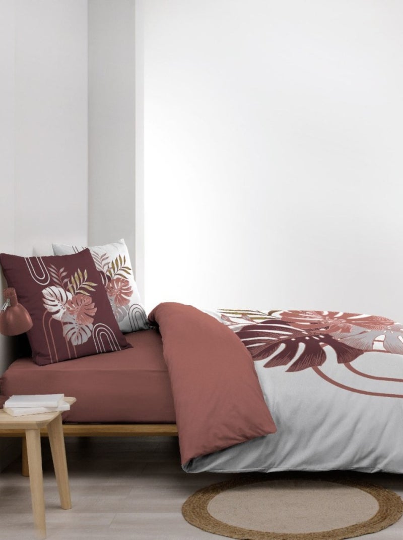 Housse de couette 240x220 + 2 taies ASTRIA 100% coton Blanc - Kiabi