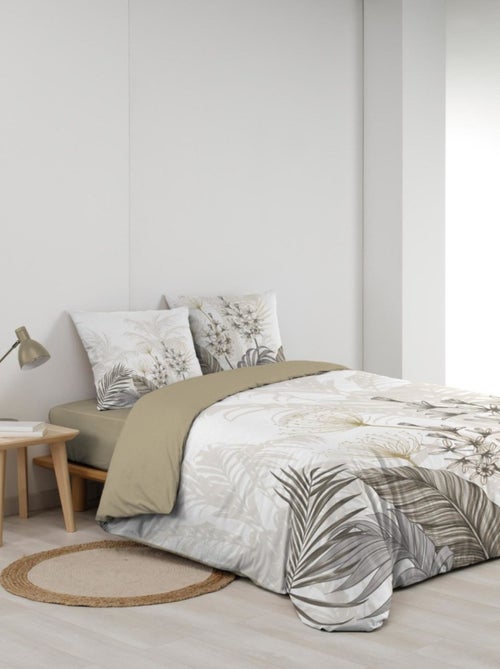 Housse de couette 240x220 + 2 taies BASTILLE 100% coton - Kiabi