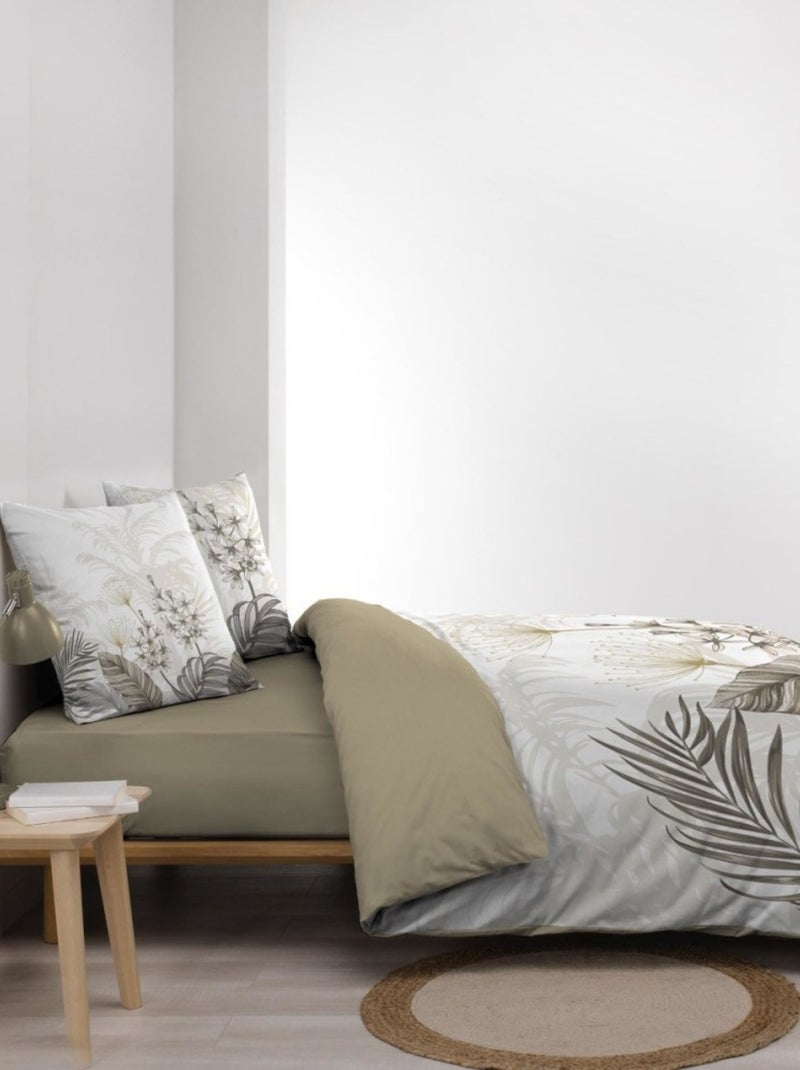 Housse de couette 240x220 + 2 taies BASTILLE 100% coton Blanc - Kiabi