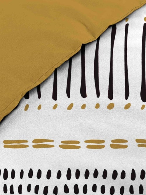 Housse de couette 240x220 + 2 taies CHICAGO 100% coton - Kiabi