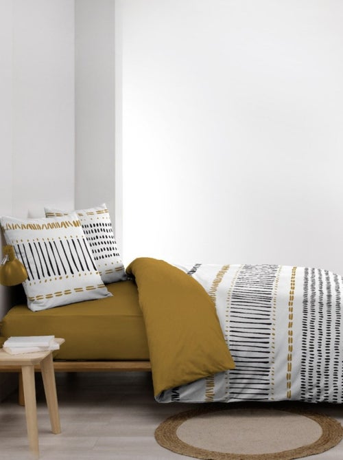 Housse de couette 240x220 + 2 taies CHICAGO 100% coton - Kiabi