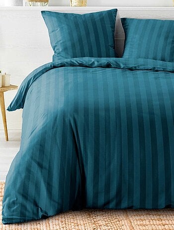 Housse de couette 240x220 + 2 taies Cléo bleu