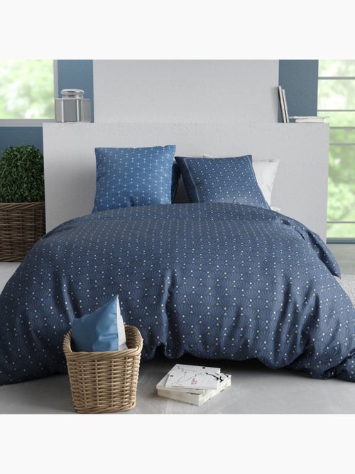 Housse de couette 240x220 + 2 taies coton 57 fils - Kiabi