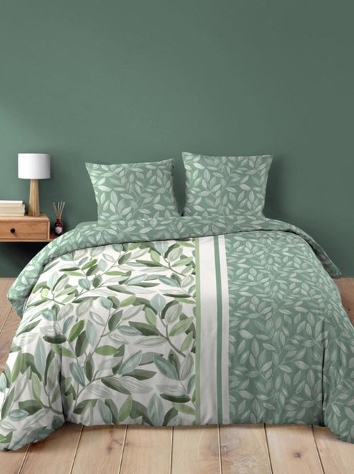 Housse de couette 240x220 + 2 taies ELEONORE 100% coton - Kiabi