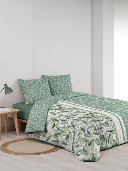Housse de couette 240x220 + 2 taies ELEONORE 100% coton - Kiabi