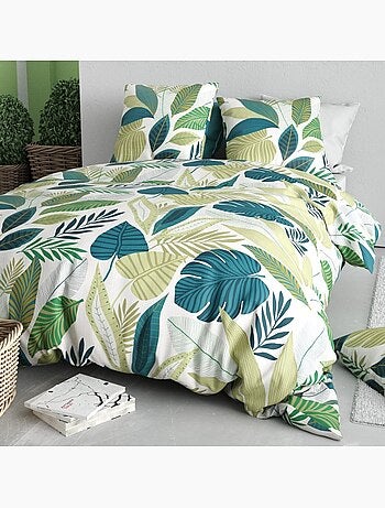 Housse de couette 240x220 + 2 taies en coton 57 fils