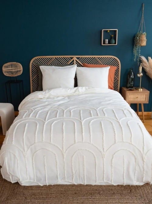 Housse de couette 240x220 + 2 taies FAR en coton lavé - Kiabi