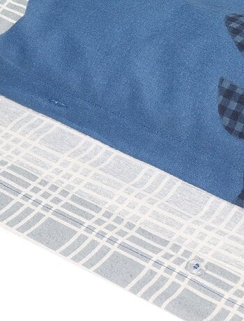 Housse de couette 240x220 + 2 taies flanelle 100% coton