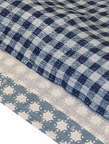 Housse de couette 240x220 + 2 taies flanelle 100% coton
