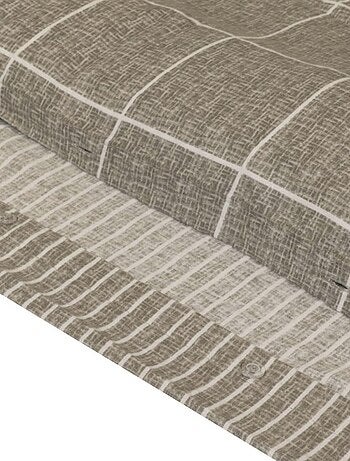 Housse de couette 240x220 + 2 taies flanelle 100% coton