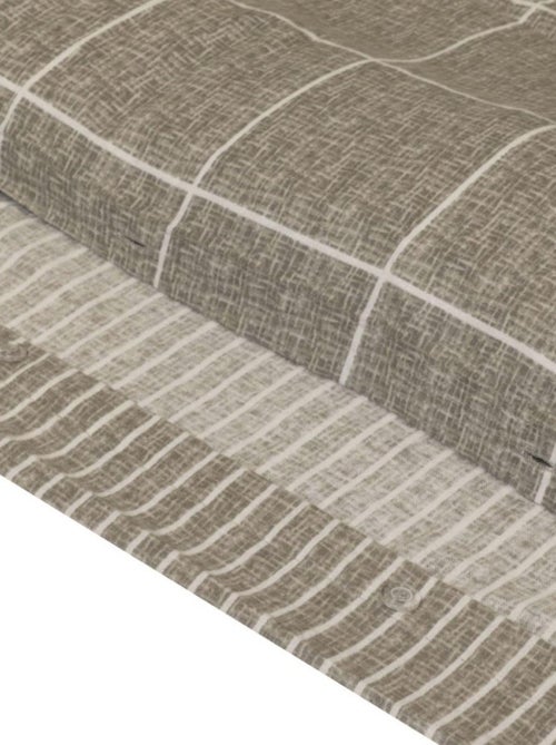 Housse de couette 240x220 + 2 taies flanelle 100% coton - Kiabi