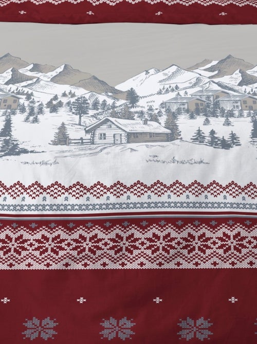 Housse de couette 240x220 + 2 taies flanelle 100% coton - Kiabi