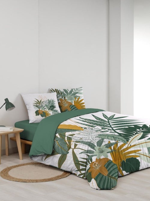 Housse de couette 240x220 + 2 taies FLORIDA 100% coton - Kiabi