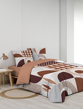 Housse de couette 240x220 + 2 taies GEMMA 100% coton