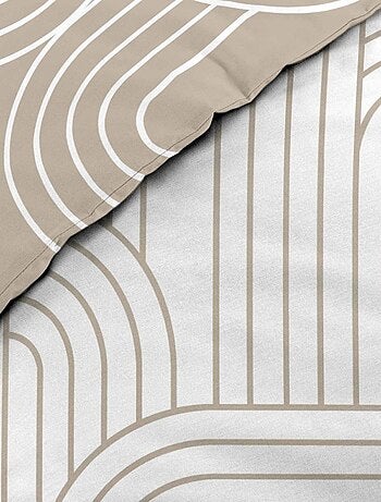 Housse de couette 240x220 + 2 taies GEOMETRIQUE 100% coton 57fils