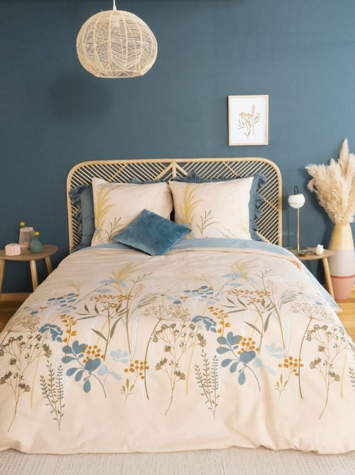 Housse de couette 240x220 + 2 taies HELIA 100% Coton 57 fils - Kiabi