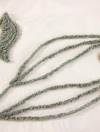 Housse de couette 240x220 + 2 taies HERBIER en coton lavé