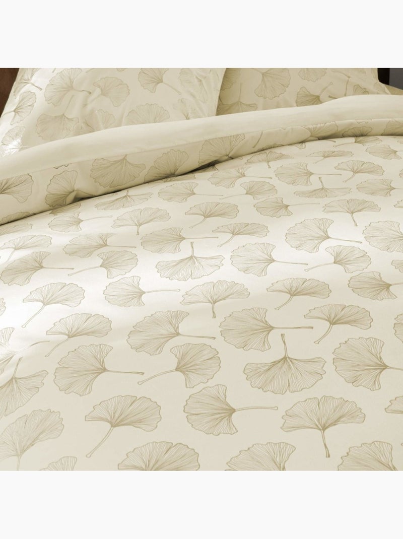 Housse de couette 240x220 + 2 taies imprimé velours métallisé Doré/or - Kiabi