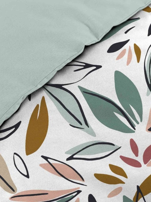 Housse de couette 240x220 + 2 taies imprimées feuillages - Kiabi Housse de couette 240x220 + 2 taies imprimées feuillages - Kiabi
