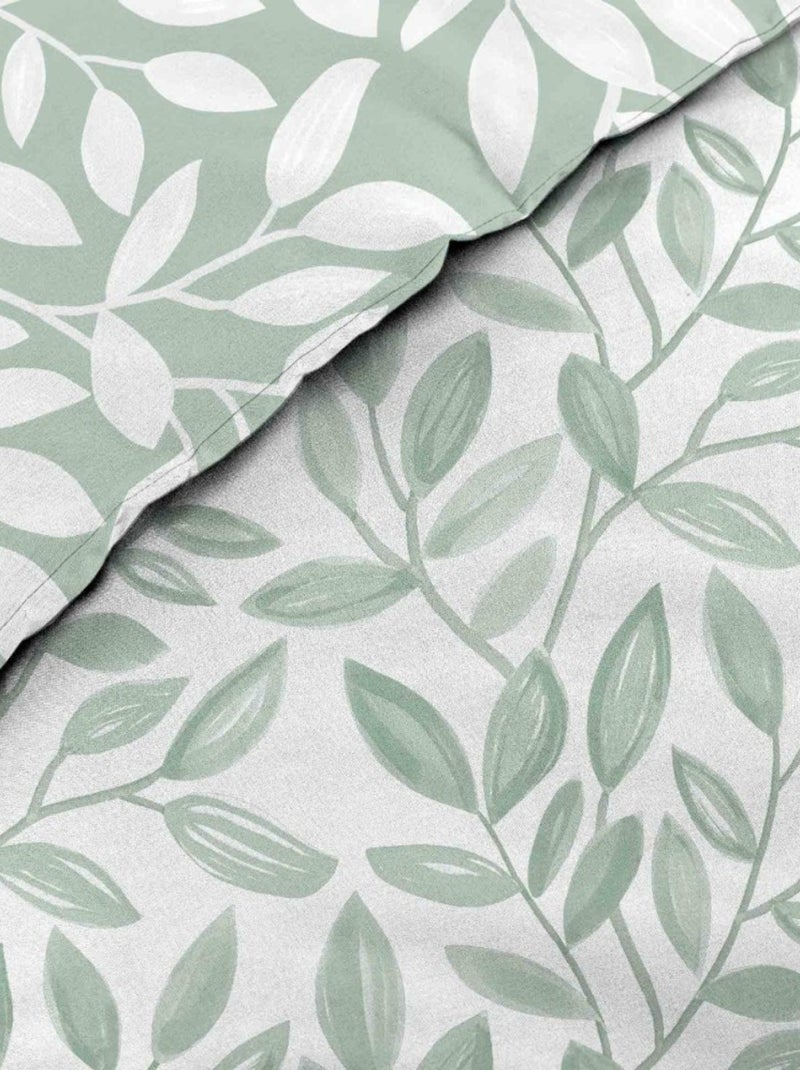 Housse de couette 240x220 + 2 taies imprimées SEQUOIA Vert - Kiabi