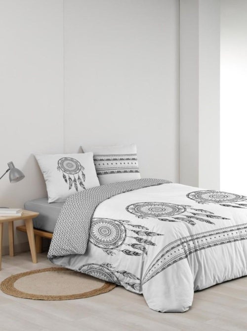 Housse de couette 240x220 + 2 taies INDIAN DREAM 100% coton - Kiabi Housse de couette 240x220 + 2 taies INDIAN DREAM 100% coton - Kiabi